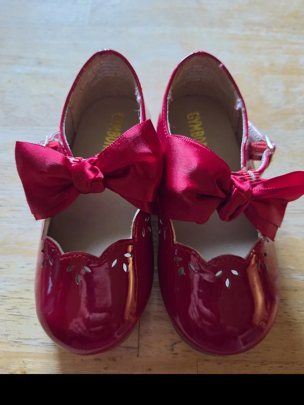 Gymboree Red Satin Bow Mary Jane Shoes for Kids
